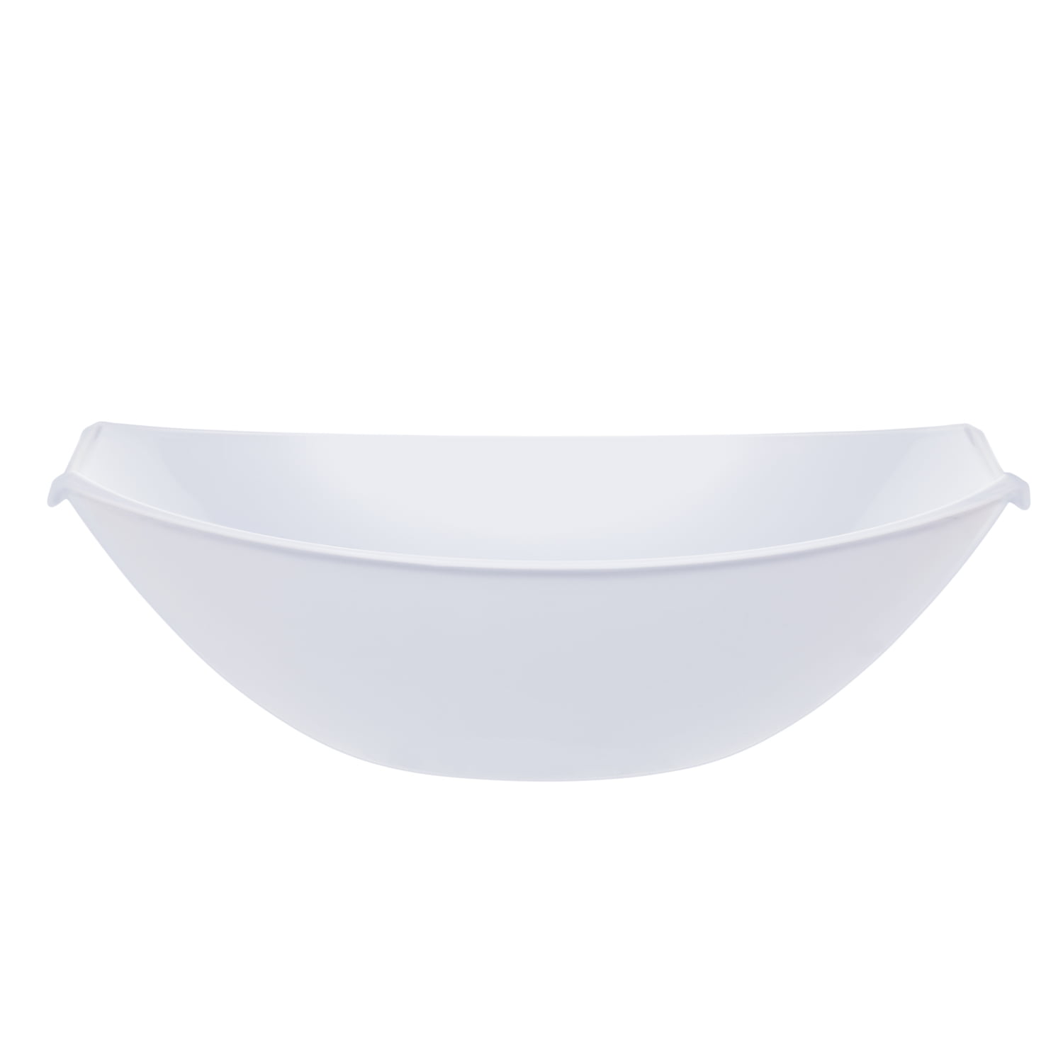 12 Piece - Crown Display Large White Disposable Plastic Serving Bowls ...