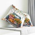 thumbnail image 3 of Pumpkins Sunflowers Pillow Covers 16x16 Inch Decorative Throw Pillow Cover, Truck Leaves Farmhouse Rustic Sofa Pillowcases Accent Cushion Case Home Decor Bedroom Living Room, 3 of 6