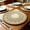 A, variant on 8-Piece Round Woven Placemats, Dining Table Heat Mats, Polyester, eight-piece braided set with mixed gradient look, for kitchen and dining table