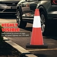 thumbnail image 3 of Safety Cones 20 in,PVC Orange Traffic Cone with Reflective Collar Used for Traffic Control, Driveway Road Parking and School Improvement,6 PACK, 3 of 7