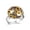 Multi 4, variant on Frog Sunflower Pattern Stainless Steel Rings for Women, Open Adjustable Ring Promise Ring Jewelry Gifts
