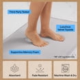 thumbnail image 6 of GORILLA GRIP Memory Foam Bath Rug, Machine Washable, Bath Rugs for Bathroom Floor, 24x17 Mat, Light Gray, 6 of 10