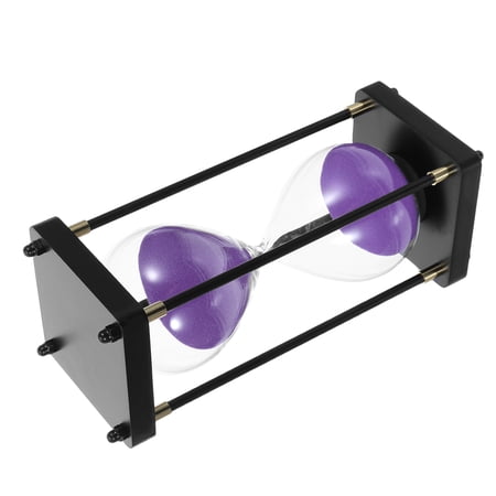 FENGGUIQU Classic Purple Sand Timer Glass Hourglass Decorative Timer for Home and Office