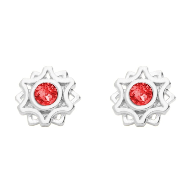 Arete para Mujer con Cristal Swarovski Solei – Bañado en Rodio– Arete Elegante y Brillante, Aretes de Mujer de Moda– Joyería para Mujer de Moda– Regalo especial Ortiz Espinosa Temporada