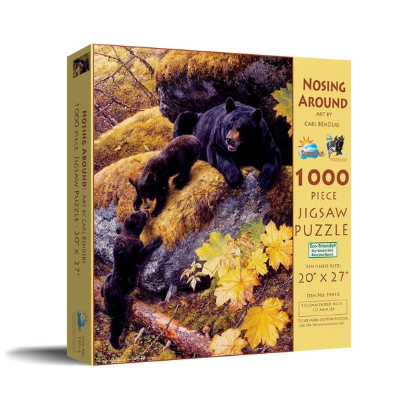 SUNSOUT INC - Nosing Around - 1000 pc Jigsaw Puzzle by Artist: Carl Brenders - Finished Size 20" x 27" - MPN# 59018