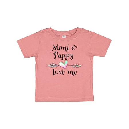 

Inktastic Mimi and Papa Love Me- Heart Grandchild Gift Baby Boy or Baby Girl T-Shirt