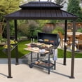 Kozyard Andra Soft Top BBQ Canopy 8'X5' Outdoor Grill Gazebo Grill