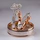 thumbnail image 1 of Huitan-Conjunto de anillos de boda para novia, corte princesa de lujo, circonita cúbica, accesorios elegantes, joyería brillante para boda y hombre, 1 of 5