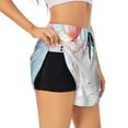 thumbnail image 3 of Lsque Cute Elephant Printed Women's Running Shorts with Liner Pockets,Elastic Quick Dry Workout Athletic Gym Yoga Shorts,Womens High Waist Shorts-Medium, 3 of 9