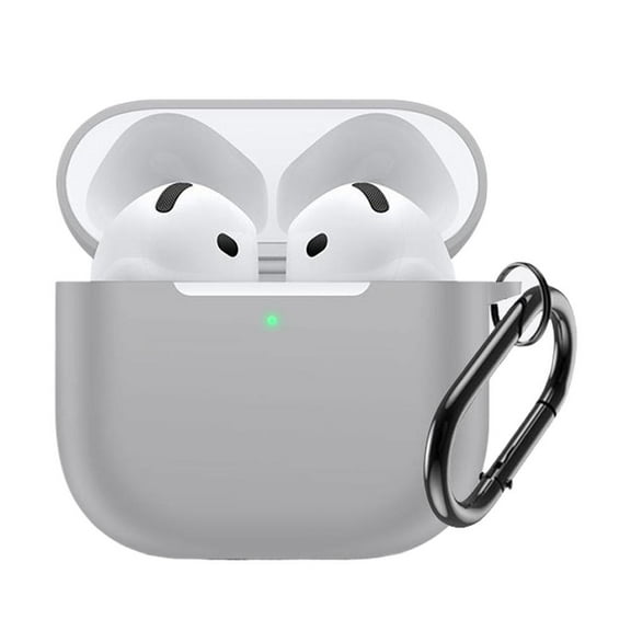 Stylish AirPods Case with Keychain for AirPods 4, Silicone Full Protective Case Cover for AirPods 4 Case Accessories