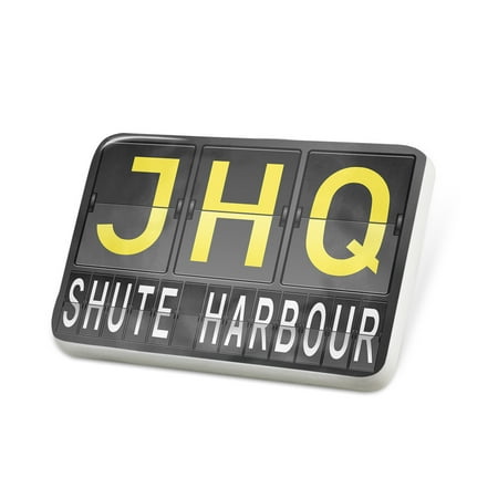 Porcelein Pin JHQ Airport Code for Shute Harbour Lapel Badge – NEONBLOND