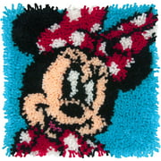 Dimensions Disney Minnie Mouse Latch Hook Craft Kit for Kids, 12'' x 12'', Finished size: 12 inches x 12 inches By Brand DIMENSIONS