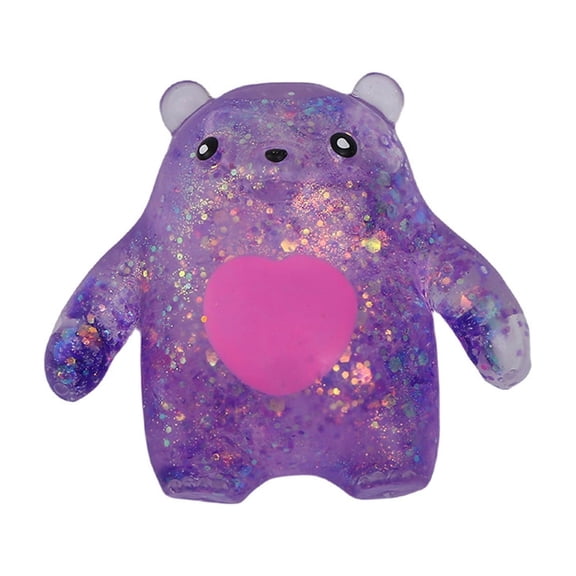 Knisume Cute Bear Squishy Stress Relief Toy - Slow Rise Squeeze Squishy, Soft Gel Anxiety Relief Fidget Toy, Office Desk Decompression Toy, Sensory Squishy Toys for Relaxation