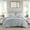 Blue#5, variant on Cotton Bedding Set 3-Piece King Cotton Gauze Embroidered Quilt Set,White,Comforter Set