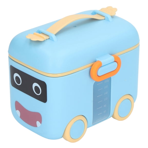 BOKYAN Baby Milk Powder Travel Box, Moisture‑Proof, Seal‑Secure, Large Capacity, Hand‑Held Handle, PP Safe, Blue