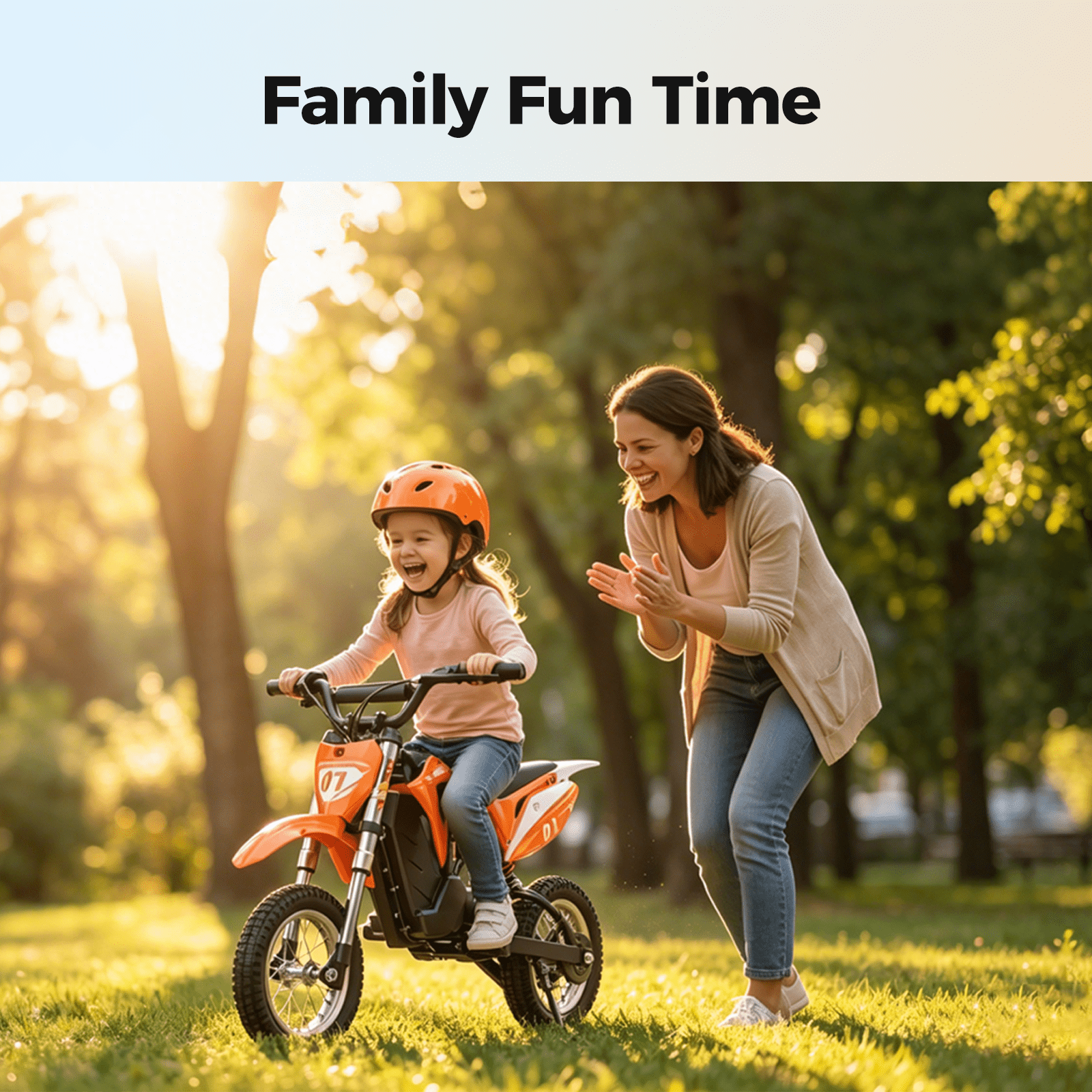 Kids Dirt Bike 36V 350W Electric Off-Road Motorcycle–15.5 mph Max & 11.2 Mile Range,3-Speed Ride-On for Ages 4-8