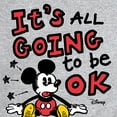 thumbnail image 3 of Disney - Mickey Mouse - It's All Going to be OK - Men's Crew Neck Fleece Pullover, 3 of 5