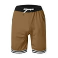 thumbnail image 5 of Caqnni Basketball Shorts for Men Drawstring Casual Summer Quick Dry Sports Workout Jerseys Shorts with Pockets Sports Gym Basketball Casual Shorts Summer Beach Shorts (M,Coffee), 5 of 6