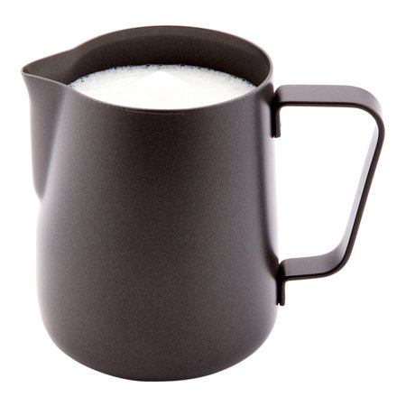Black Milk Pitcher, Black Drink Pitcher - Trendy, Stylish - Stainless Steel - Black - 12 oz - 1ct Box - Met Lux