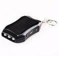 thumbnail image 3 of Mini LED Flashlight, Solar Powered, Rechargeable Battery, Portable Design, For Emergency, Outdoor Use, Compact Size, Weather-Resistant, USB Cable Included, Nightlight, Travel Gear | Plastic, Black, 3 of 6