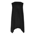 thumbnail image 4 of QUNYINEY Midi Sundresses for Women Beach Sleeveless Summer Graphic Casual Tank Dress Beach Cutout Crew Neck Drop Shoulder Loose Fit Dresses, 4 of 6