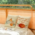 thumbnail image 2 of Fall Throw Pillow Covers 18x18 Set of 4 Thanksgiving Pumpkin Pillow Covers Autumn Leaves Pillow Cases Halloween Outdoor Sofa Couch HomeDecorations Cushion Covers 18 Inch, 2 of 6