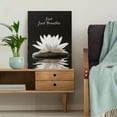 thumbnail image 5 of Lotus Flower Decorative Painting/Canvas Art， Suitable for Living Room， Bedroom， Yoga Studio， Meditation Room， Spa， Office， Bathroom， Peaceful Home Decor， Serene Wall Art， Minimalist Decor, 5 of 8