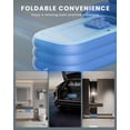 thumbnail image 5 of Frstem Inflatable Folding Bathtub for Adults, 5'3" Collapsible Ice Bath Tub for Athletes, Portable Foldable Hot Tub with Electric Air Pump, SPA Freestanding Soaking Barrel for Indoor or Outdoor, 5 of 8