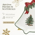 thumbnail image 4 of Portmeirion 10" Bell Dish - Christmas Tree & Ribbon Design | Earthenware Plate | Collectible Christmas Tableware | Holiday Kitchen Décor | Vintage-Inspired Seasonal Dish | Dishwasher & Microwave Safe, 4 of 7
