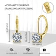 thumbnail image 6 of Moissanite Stud Diamond Earrings for Women Men,0.5ct-1ct D Color 14K Gold Plated Stud Moissanite Earrings Birthday Day Gifts for Women, 6 of 13