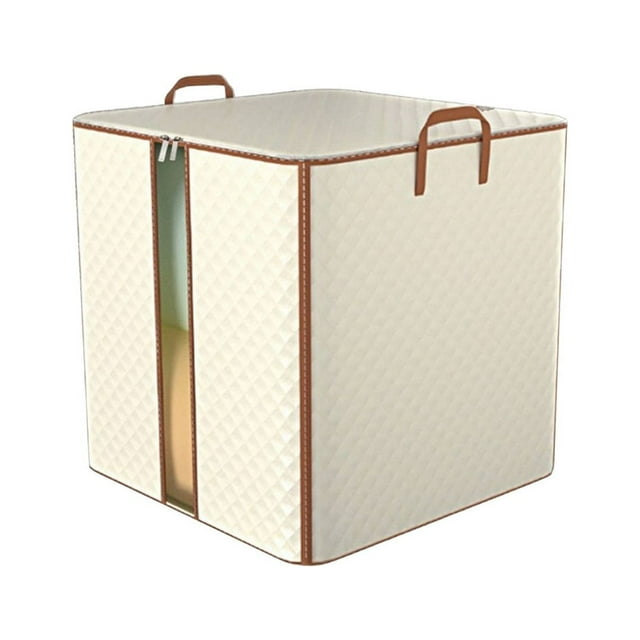 Xihbxyly Bolsa de Tela No Tejida, Gran Capacidad, Cierre de Doble Cremallera, Organizador Portátil y Plegable, Ideal para El Hogar y La Oficina, Fácil de Transportar.