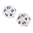 thumbnail image 3 of 2 Piezas De Aleación De Zinc, Dados De 20 Lados, Juego De Rol Poliédrico, Dados Plateados Sunnimix Dados de aleación de zinc de 20 lados, 3 of 8