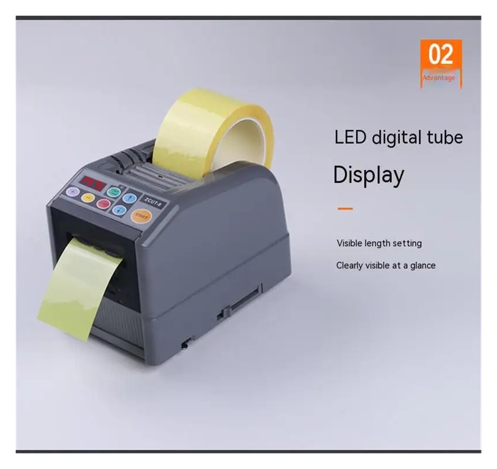 Automatic Electric Tape Dispenser, Adhesive Cutter Packaging Transparent Adhesive Paper Electrical Tape Cutting Machine ,Enhanced Safety
