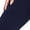 Navy, variant on Jinhomg Womens Capri Leggings High Waist Tight Feeling Stretch Athletic Pants Gym Workout Quick Dry 7/8 Leggings Solid Color Slit Leg Pants Summer Saving Black M