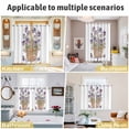 thumbnail image 5 of Watercolor Purple Floral Kitchen Curtains Window Panels, Spring Flower Basket Botanical Insulated Window Treatment Curtain, Grommet Curtains for Bedroom/Living Room/Bathroom, 2 Piece 42"Wx84"L, 5 of 8