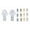 Full Color Gold English, variant on New Born Boy Christening Baptism White Tail Tux Virgin Mary Embroidery Back Sm-7