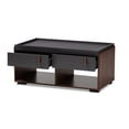 thumbnail image 2 of Baxton Studio Rikke Modern and Contemporary Two-Tone Gray and Walnut Finished Wood 2-Drawer Coffee Table, 2 of 5