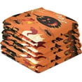 thumbnail image 4 of Dreamtimes Halloween Pumpkin Kitchen Dish Towels 4 PieceAbsorbent Soft Dishcloths Towels Reusable Hand Towels Quick Drying Cleaning Cloth, Tea Towels,18" x 28", 4 of 7