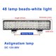 thumbnail image 2 of Faro LED de tira larga para coche, luz blanca y amarilla fuerte, 48 cuentas de lámpara, 12 V, 24 V, foco para excavadora, cosechadora, coche eléctrico, camión, 2 of 4