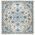thumbnail image 3 of SAFAVIEH Madison Dalia Oriental Area Rug, Ivory/Light Blue, 3' x 3' Square, 3 of 17