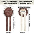 thumbnail image 2 of AWAYTR Women Satin Bonnet Silk Hair Reversible Bonnets Hair Wrap for Sleeping Cap with Tie Band, 2 of 12