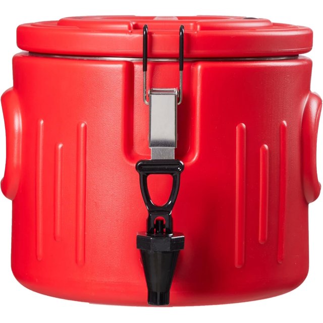 5-in-1 Insulated Beverage Dispenser, Water Jug Dispenser with Spout for 3 to 5 Gallon Bottle, Stainless Steel Water Dispenser for Hot & Cold Liquid, Portable Cooler Jug for Camping (8 L)