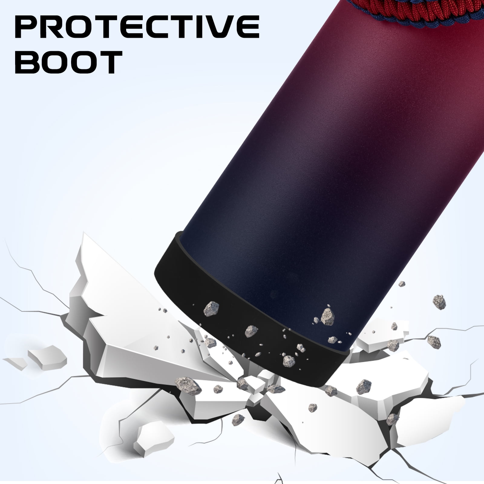 32 oz Insulated Water Bottle with Straw - Spout Lids, Paracord Handle, Shoulder Carrier Bag, Stainless Steel Sport Water Bottle Metal Flask