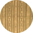 thumbnail image 1 of Ahgly Company Indoor Round Abstract Brown Contemporary Area Rugs, 8' Round, 1 of 4