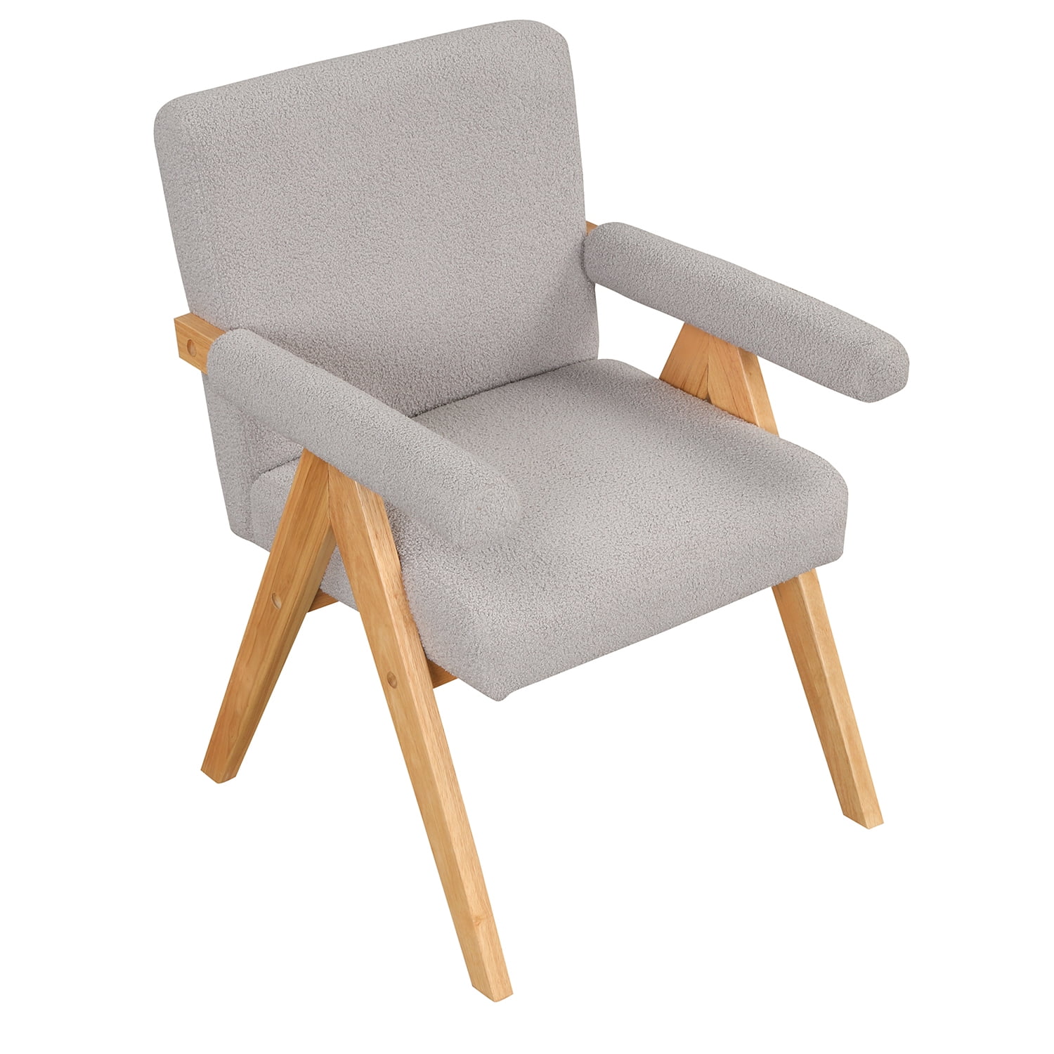 Kadyn Modern Arm Chair Set of 2, Altay Velvet Accent chairs with arm pads, Upholstered Armchair for Living Room Bedroom, Gray