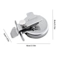 thumbnail image 3 of Adjustable Magnetic Seam Guide for Sewing Machines | Stainless Steel Thickness Guide for Lockstitch & Industrial | Universal Curved Edge-silvery-3pcs, 3 of 7