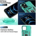 thumbnail image 5 of for iPhone 12 Case/iPhone 12 Pro Case with Screen Protector,Sliding Camera Cover,-Grade Cover with  Stand Phone Case 6.1" Turquoise, 5 of 14