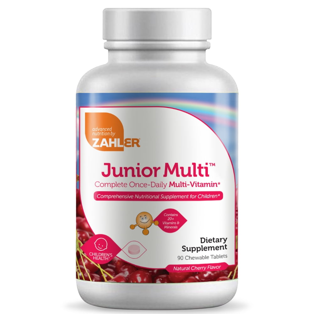 Zahler Junior Multi, Optimal Multivitamin and Mineral Supplement for Kids, 90 Chewable Tablets