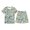 X152 Light Green, variant on Bysome Boys Outfit Set Letter Dinosaur Print Short Sleeve Crew Neck Shirts With Shorts Outfit Loose Fit Boys Set Size 2-3 Years Light Green