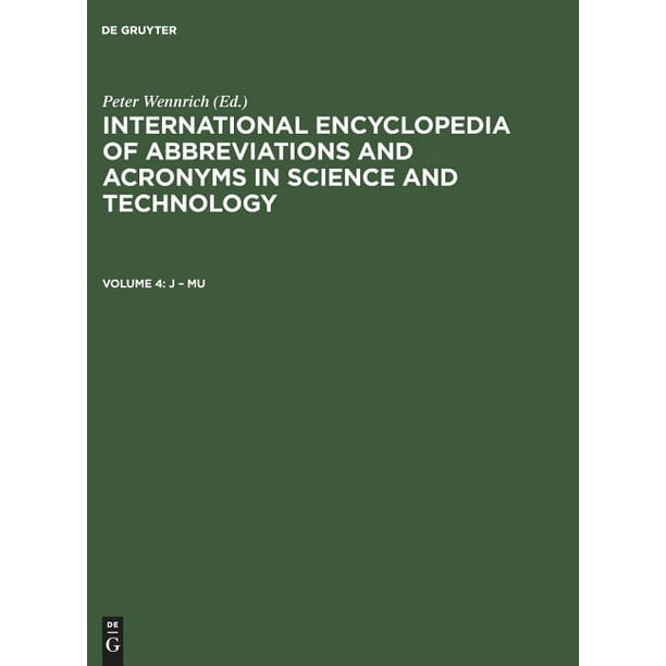 International Encyclopedia of Abbreviations and Acronyms in Science and
